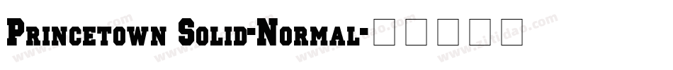 Princetown Solid-Normal字体转换